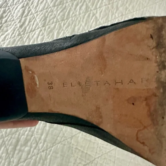 Elie Tahari Black Leather Boots - Picture 3 of 5